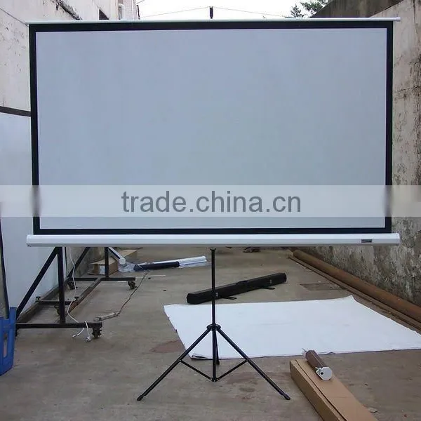High gain high contrast HD tripod projection screen