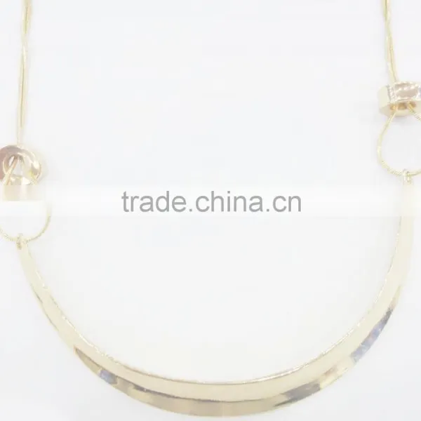 FASHION BIG PENDANT SNAKE CHAIN NECKLACE photo-2