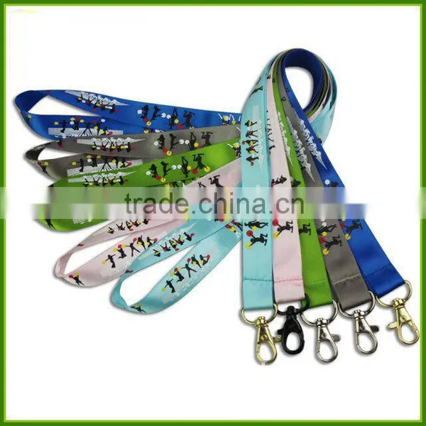 Custom Screen Printing Exhibition LOGO Nylon Lanyards Work Permit Card Lanyard Mobile Phone Rope Lanyard photo-3