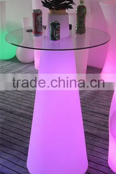 PE Plastic Bar Table With LED Light and Remote Control YXF-50120H photo-4