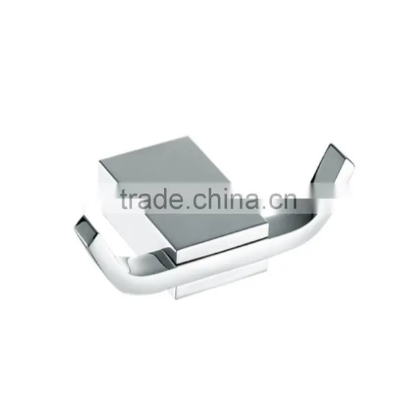 Solid Brass Wall Mounted Bathroom Double Robe Hook