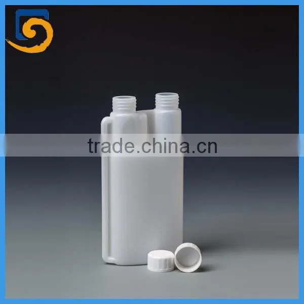 Free Sample Plastic Twin Neck Double Neck Plastic Dosing Bottle 500ml Factory photo-2