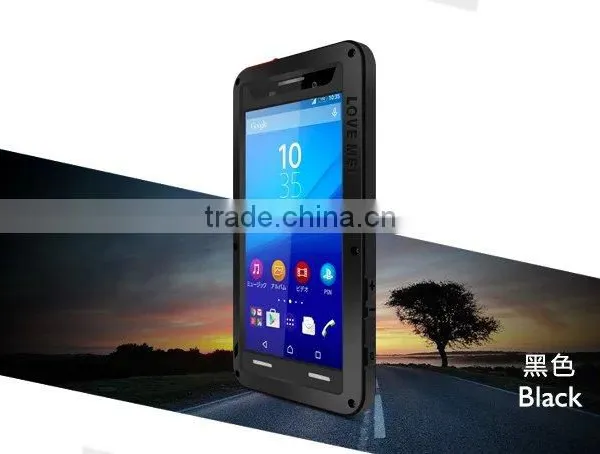 Original Love Mei Waterproof Case For Sony Xperia m5 Shockproof Metal Powerful Gorilla Glass Hybrid Phone Cover Case TB-0151 photo-5
