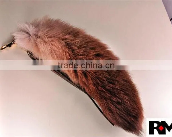 Fashion Dyed 100% Genuine Fox Tail Fur Accessory for Bags photo-5