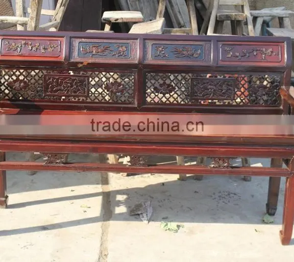 Chinese Antique Style Hand Carved Solid Wood Sofa Set