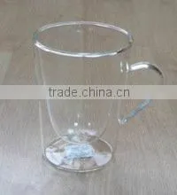 2016 Wholesale Promotion Cheap Borosilicate Visual Effected Double Wall Glass Coffee Cup photo-5