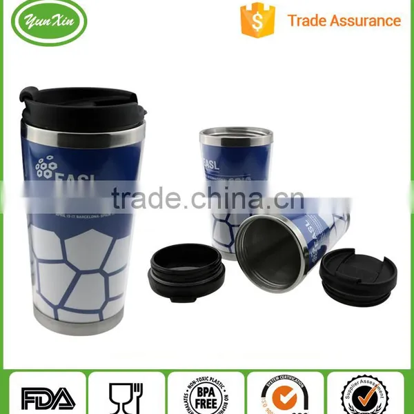 450ML 16 OZ Stainless Steel Eco Mug With DIY Design Paper Insert