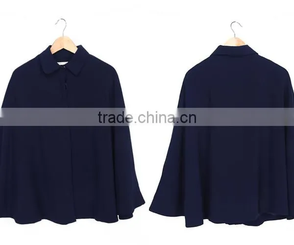 Cape Fashion Black Coat for Women in Guangzhou photo-6