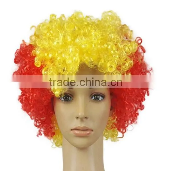 Fan Afro Wig Germany Black/red/golden photo-3