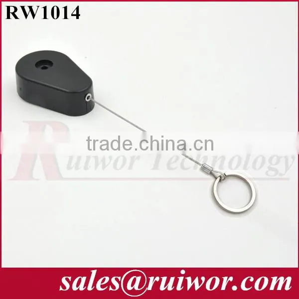 Drop-shaped Retractable Anti-theft Pulling-box With Key Ring End Connector for Retail Product Positioning photo-3