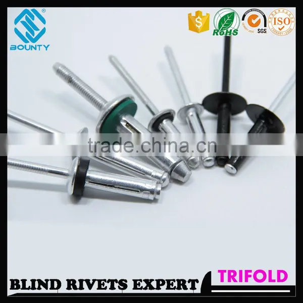 HIGH QUALITY FACTORY LARGE FLANGE HEAD TRIBULB BLIND RIVETS FOR GLASS CURTAIN WALL photo-4