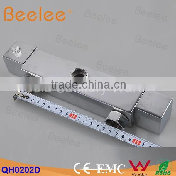 Wall Mounted Square Temperature Controller Thermostatic Shower Faucet Mixer Tap photo-2