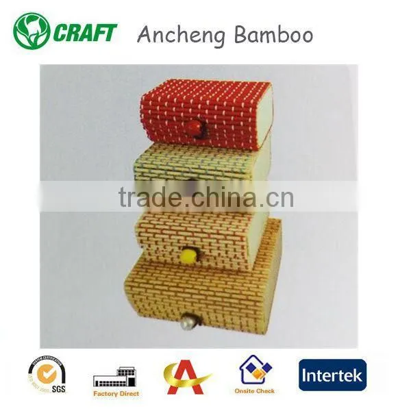 Bamboo Small Packaging Boxes for Jewelry or Ornament Ring photo-2