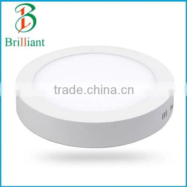 White Body Elegant Residential and Commercial Light, No Cutout 6W 12W 18W 24W Round Surface Mounted Panel Light