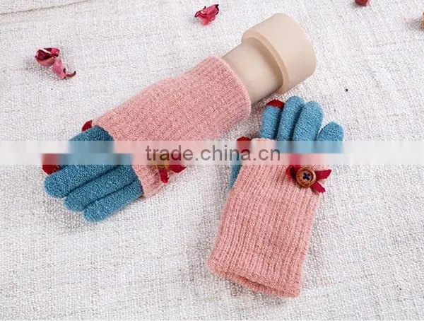Cute Designed For Girls Twin Set Touch Screen Gloves For Christmas Gift photo-3