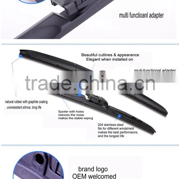 Smart Flex Auto Accessories Hybrid Japanese Car J-Hook Pinch Tab Arm Windshield 700mm Stealth Wiper Blade photo-5