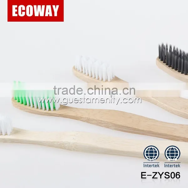 Hot Sales Bamboo Disposable Hotel Toothbrush Biodegradable Tooth Brush photo-2