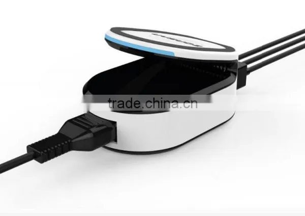 QC 2.0 Wireless Multifunction Charger With 3 USB Ports Qi Wireless Smart Charger