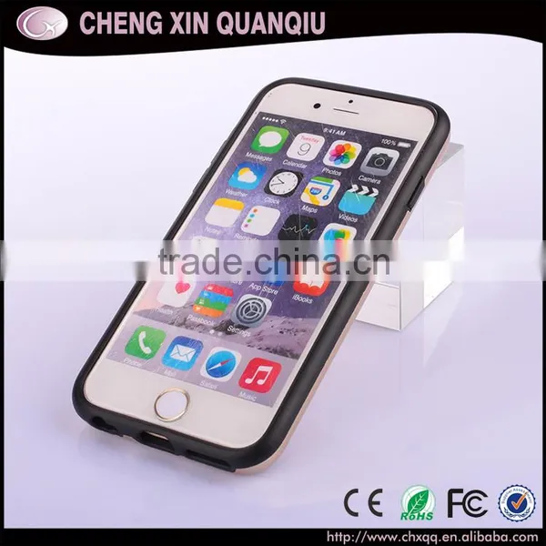 Free Sample Mobile Phone Cover Case pc Wiredrawing Tpu Hybrid Case Smartphone With Card Holder for Iphone6 6s Plus Case photo-5
