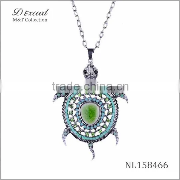 2015 Funky Pendants Necklace,tortoise Gold Chain Necklace photo-5