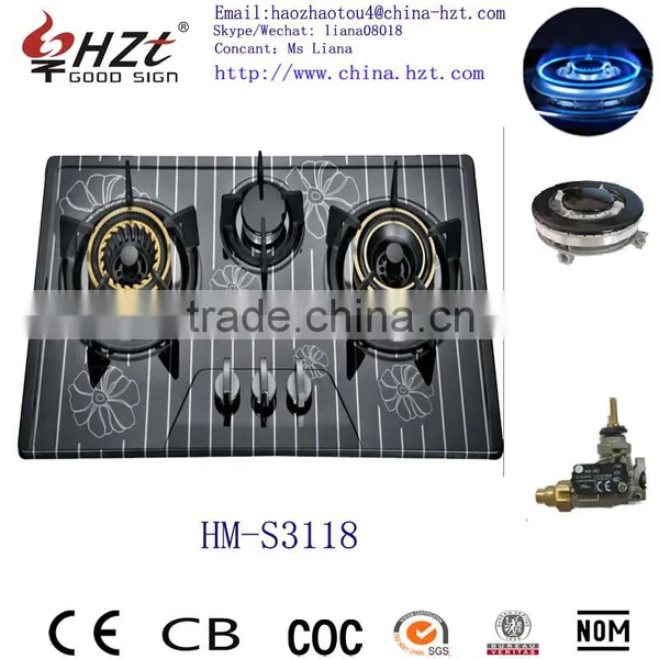 Stainless Steel Panel Sabafu Buner 3 Burners Gas Hob photo-6