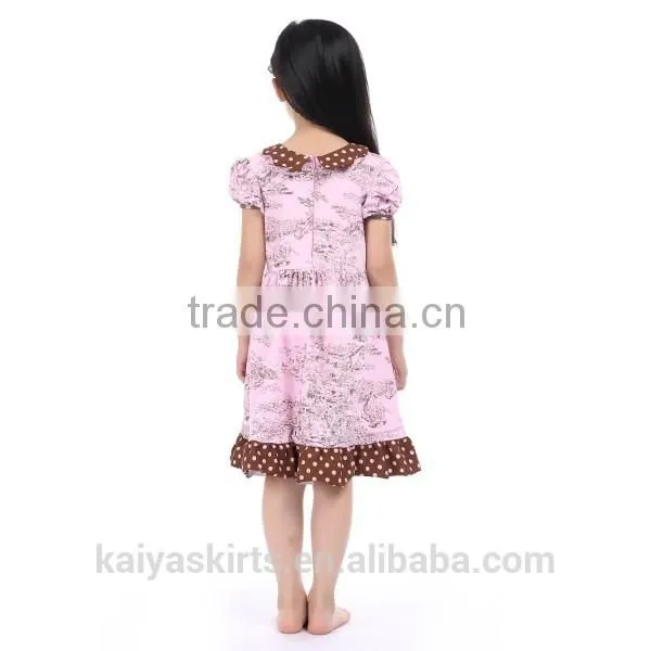 2016 Red Dot Cotton Frock Design for Baby Girl photo-4