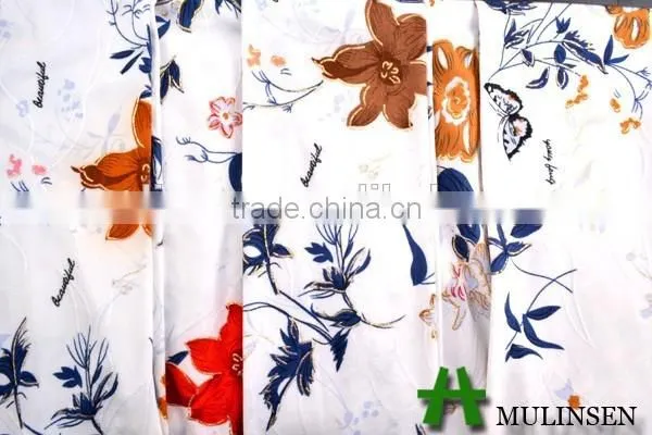 Mulinsen Textile DTY Floral Pattern With Foil Gold Jacquard Fabric for Apparel photo-2