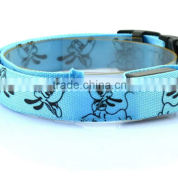 Pet Dog Cat Collar Night Safety LED Light-up Flashing Glow in the Dark Lighted Dog Collars photo-2