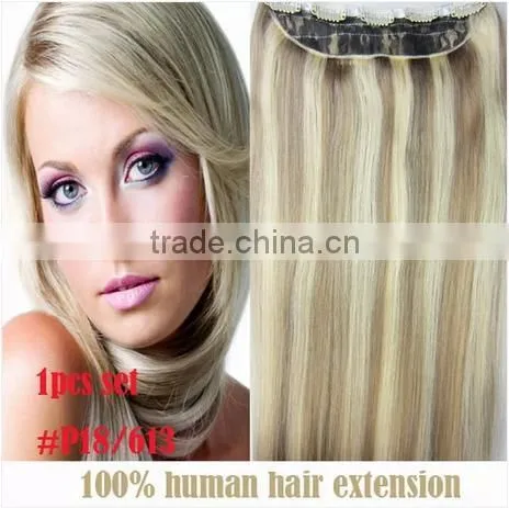 Hot Sale Pretty Gold 30 Inch Human Hair Extensions Clip in Human Hair Clip in Hair photo-5