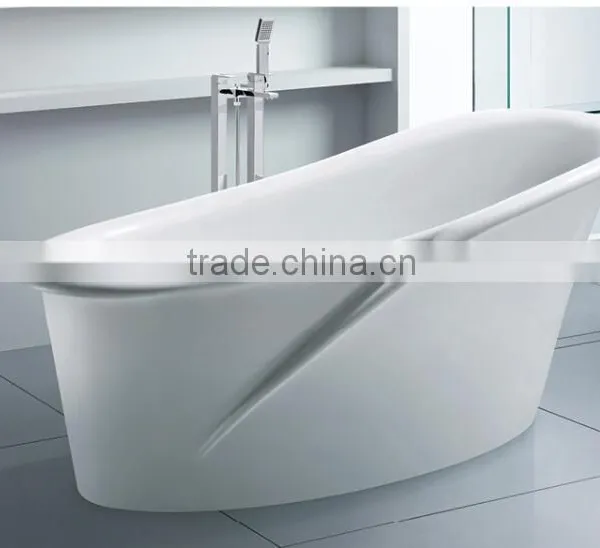 Artificial Stone Modern Design Freestanding Bathtub,acrylic Solid Surface Bathtub photo-6