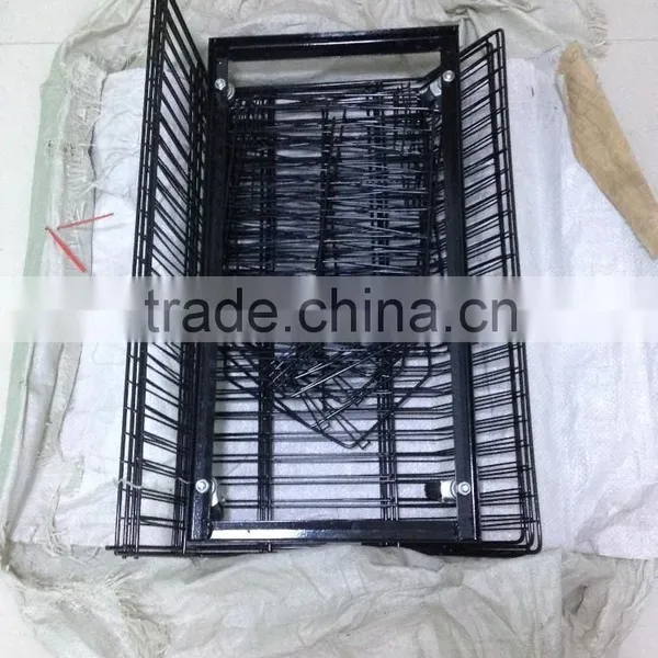 RH-BR02 Powder Coated Wire Storage Basket With Wheels photo-5