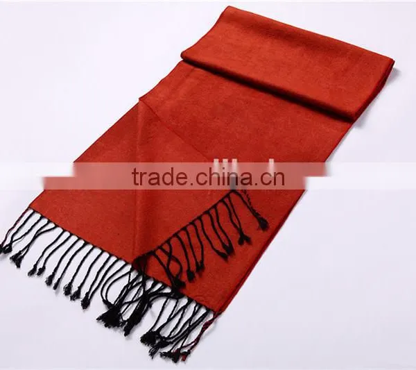 A Luxurious 100% Viscose Pashmina Scarf in Beautiful Solid Colors D800-113 photo-2