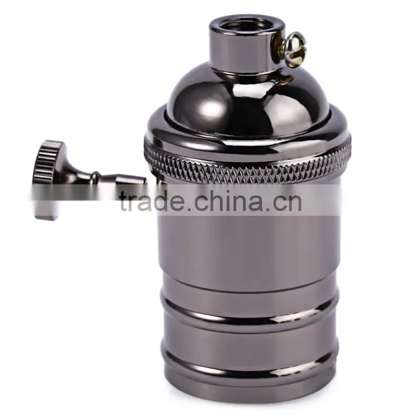 Brass Screw Thread Lamp Holder E26 E27 Brass Lamp Socket for Pendant photo-3