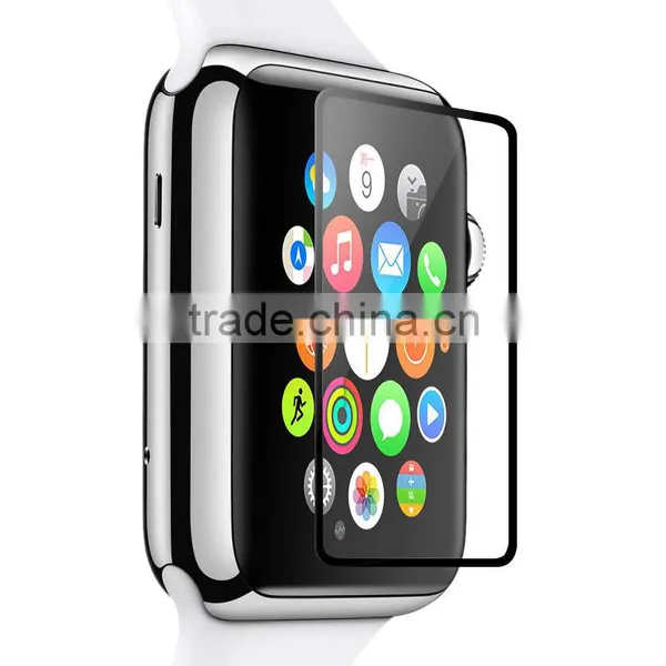 Wholesale 0.33mm 2.5 Round Edge Full Coverage Black Side Glass Screen Protector for Apple Watch 3.8mm / 42mm photo-3