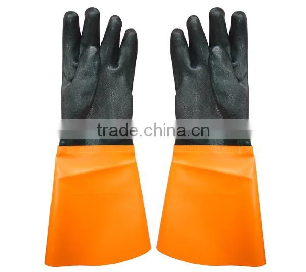 High Quality Reinforced Cuff PVC Glove photo-5