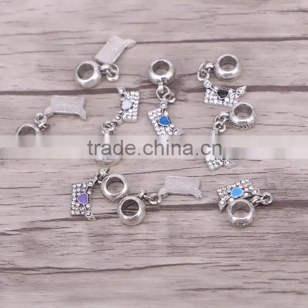 Mixed Crystal Dangle Beads For Jewelry Making Fit European Style Charm Bracelet Findings photo-2
