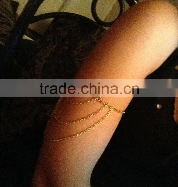 Fashion Macrame Gold New Arm Chain photo-4