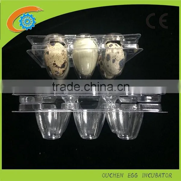 OUCHEN Wholesale PVC Clear Plastic Deviled Egg Carrier Quail Egg Cartons 12 18 20 24 30 Holes for Sale photo-2