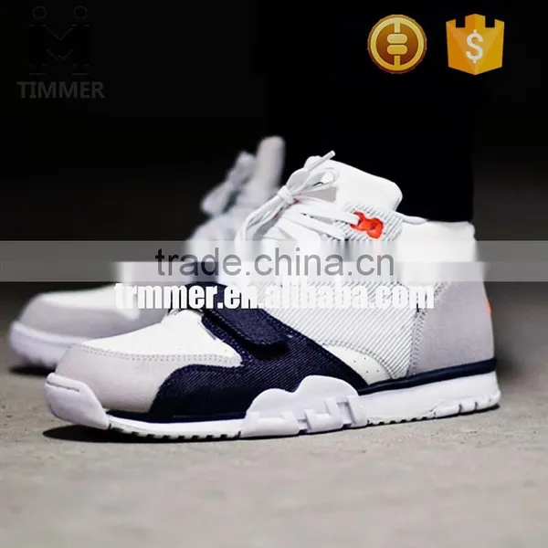 2016 White-Blue Air Fashion Trainers Shoes With School Shoes