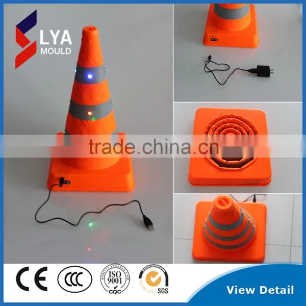 Waterproof Orange Nylon Oxford Cloth Abs pp Folding Road Cone photo-6