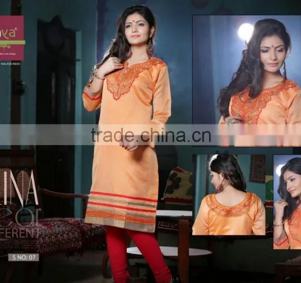 Designer Printed Kaya Kurtis photo-5