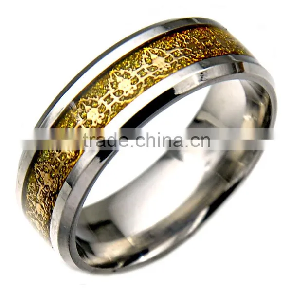 Classic Mens Wedding Band Never Fade Polished Stainless Steel Silver Rings Jewelry photo-3