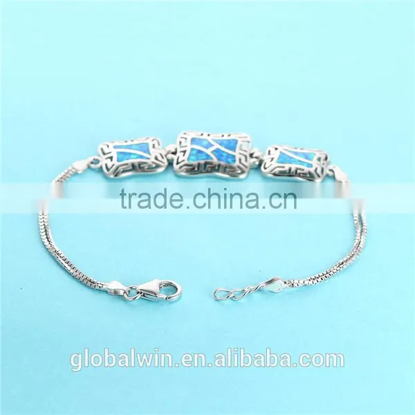 Antique Jewelry 925 Sterling Silver Men Bead Charm Bracelet Jewellery photo-2
