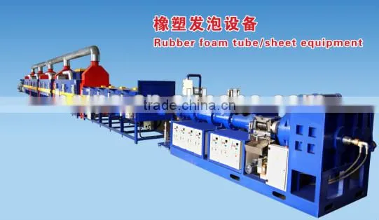 NBR and PVC Rubber Insulation Sheet and Foam Pipe Production Line photo-3