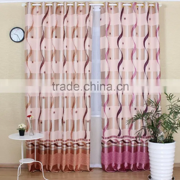 New Modern Design Blackout Window Printed Floral Blackout Ethnic Curtain photo-2
