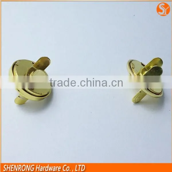 Bags Accessories 18mm Full Cover Round Metal Magnetic Snap Button Gold Color photo-3
