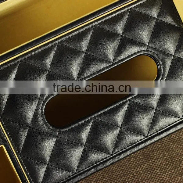 Multifunctional PU Wholesale Storage Facial Leather Tissue Box photo-2