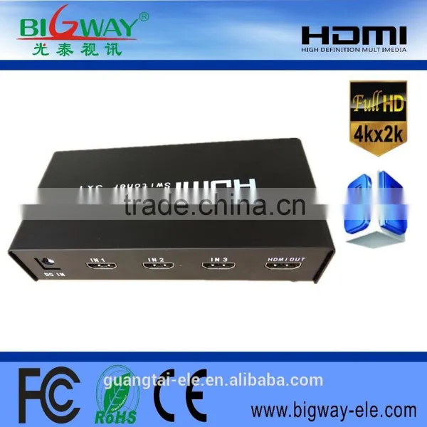 3X1 HDMI 1.4 Switcher Supports Resolution up to 2160P and 1080P photo-4