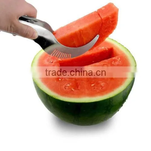 Watermelon Slicer Cutter Server Corer Scoop Stainless Steel Tool Utensils Slice photo-3