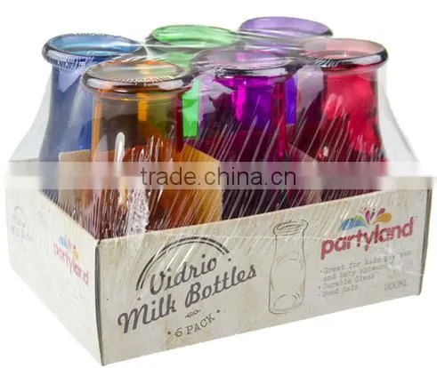 Milk Bottle,mini Glass Milk Bottle,glass Milk Bottle With Lid ,high Quality Bottle ,made in Zibo City Shandong China photo-3